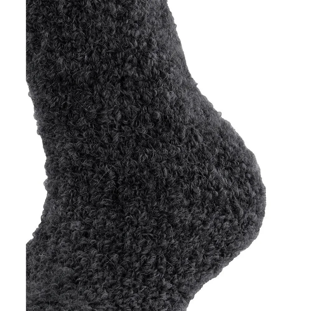 FALKE Women's Fuzzy Black Socks 8-10.5 1 Pair